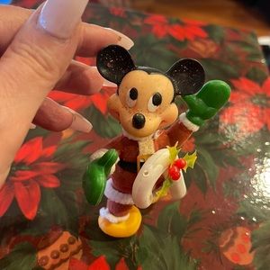 Vintage  Disney Mickey Mouse Santa decor ornament
